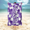 Personalized Vans Checker Pattern In Retro Style Beach Towel HA75 892798