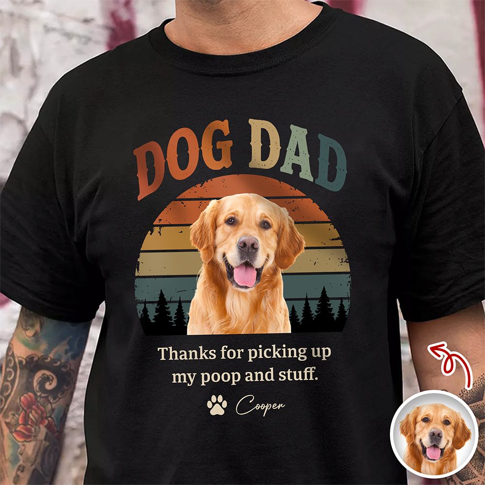 Custom Dog Dad Vintage Dark Shirt For Dog Lovers CH07 911440