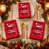 Custom Name Initial Letter Christmas Monogrammed Family Reusable Cotton Napkin HO82 903728