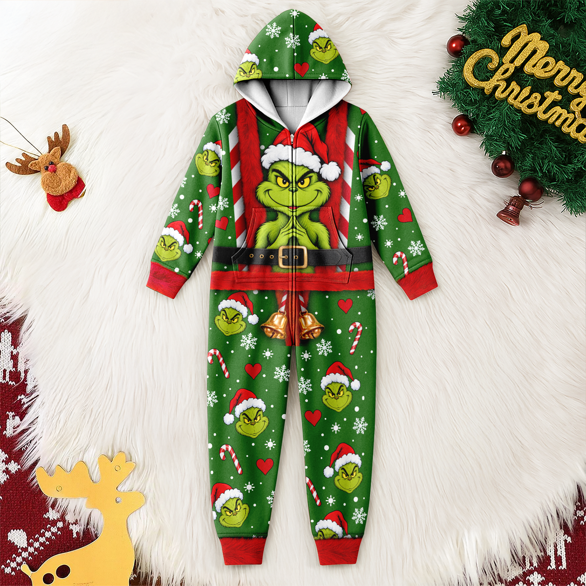Grinch Christmas Onesie Pajamas Christmas Gift for Men and Women LM32 670309