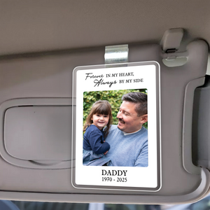 Personalized Memorial Photo Car Visor Clip, Loss Of Dad Gift, Sympathy Gift for Loss of Loved Ones, In Loving Memory, Family Memorial Gifts HO82 900750