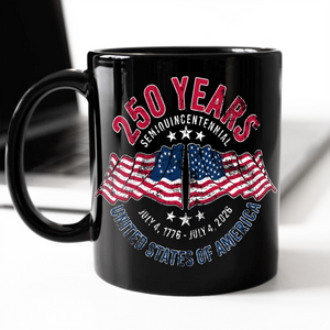 American 250 Years Semiquincentennial – Patriotic Gift 2026 Black Mug LM32 895265