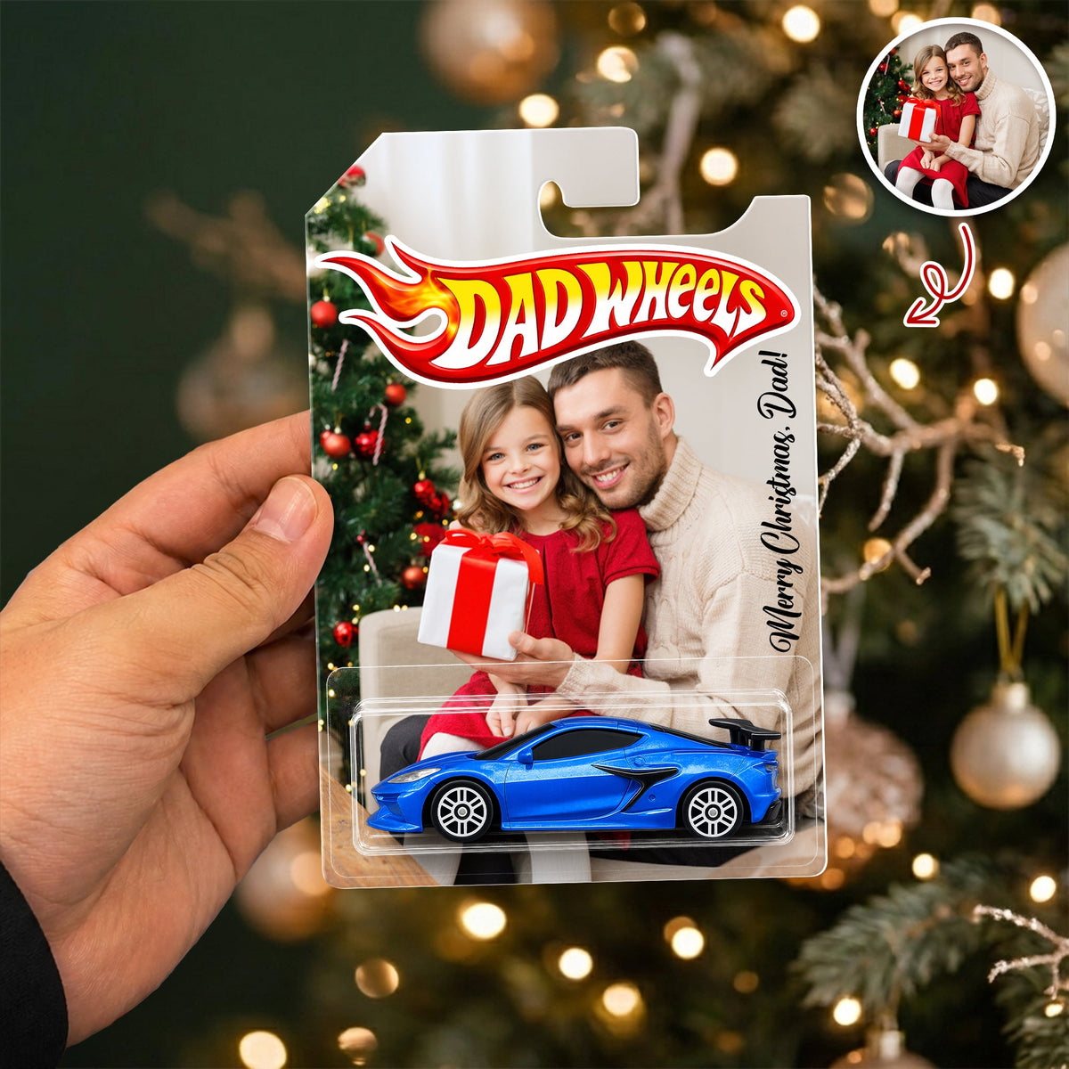 Personalized Merry Christmas Dad Wheels Packaging for Dad, Xmas Custom Collector Gift HO82 903178
