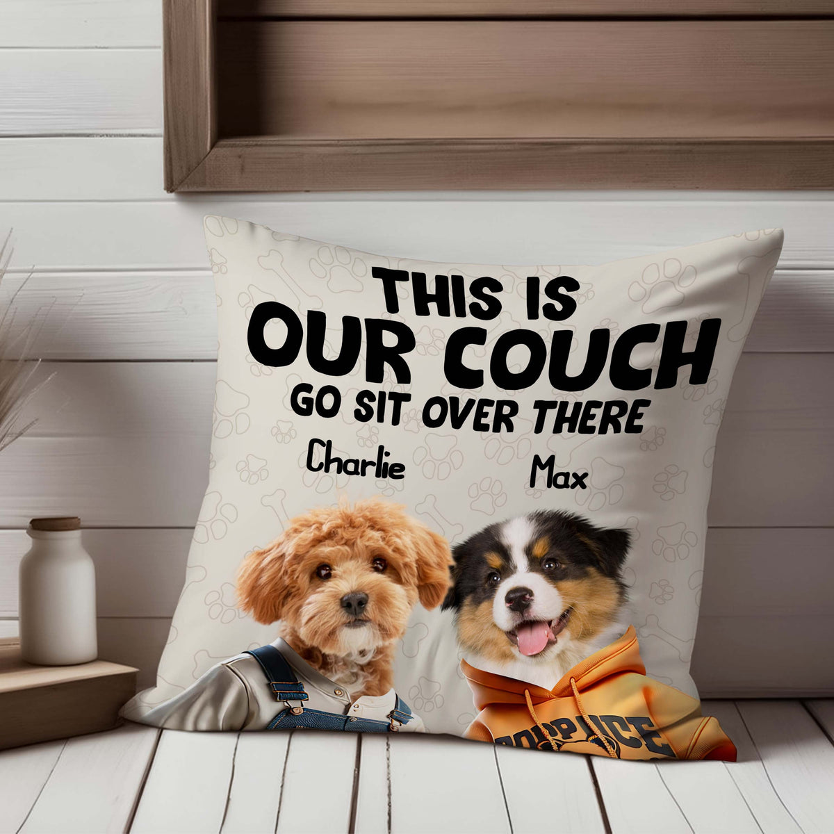This Is Our Couch Personalized Pillow Gift For Dog And Cat Lovers CH07 896338