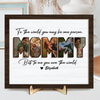 Custom Photo Happy Mother's Day To Mom 2-Layered Wooden Plaque With Stand CH07 910692