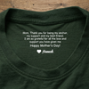 Mom, Thank You For Being My Best Friend Neck Print Tee Personalized Mother’s Day Quote Shirt CH07 910942