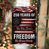 Personalized America 250 Years of Freedom 1776 2026 We The People Patriotic Garden Flag HO82 900910