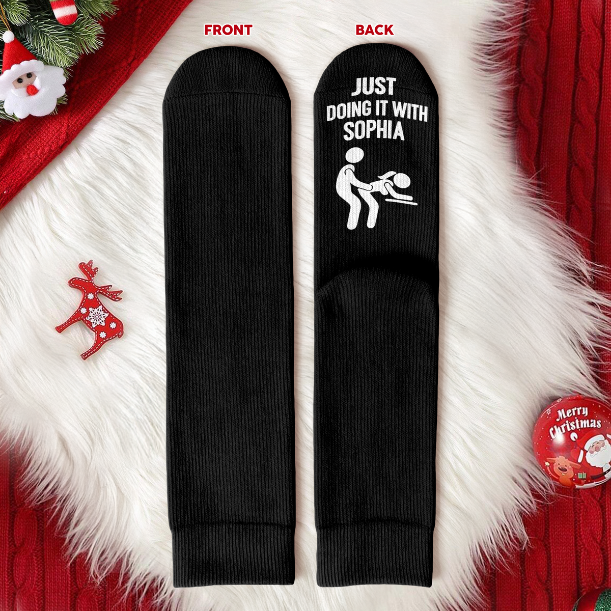 Personalized Funny Adult Not Sleeping Couple Crew Socks, Gift For Husband & Boyfriend HO82 903534