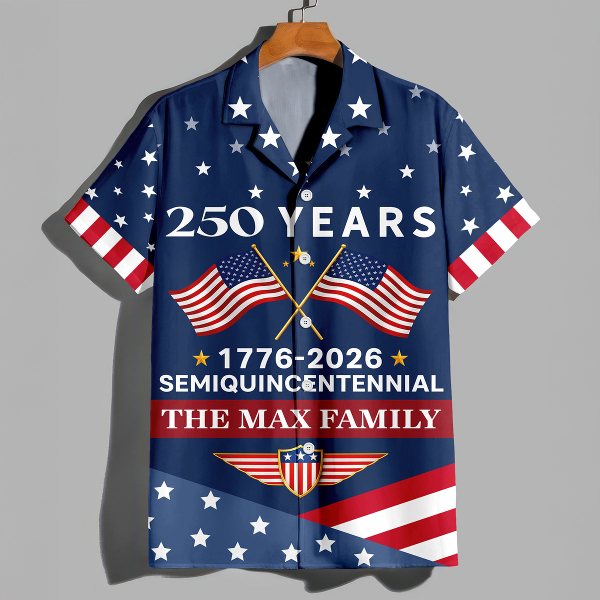 Custom Name America 250 Years Semiquincentennial 1776-2026 Hawaii Shirt LM32 899543