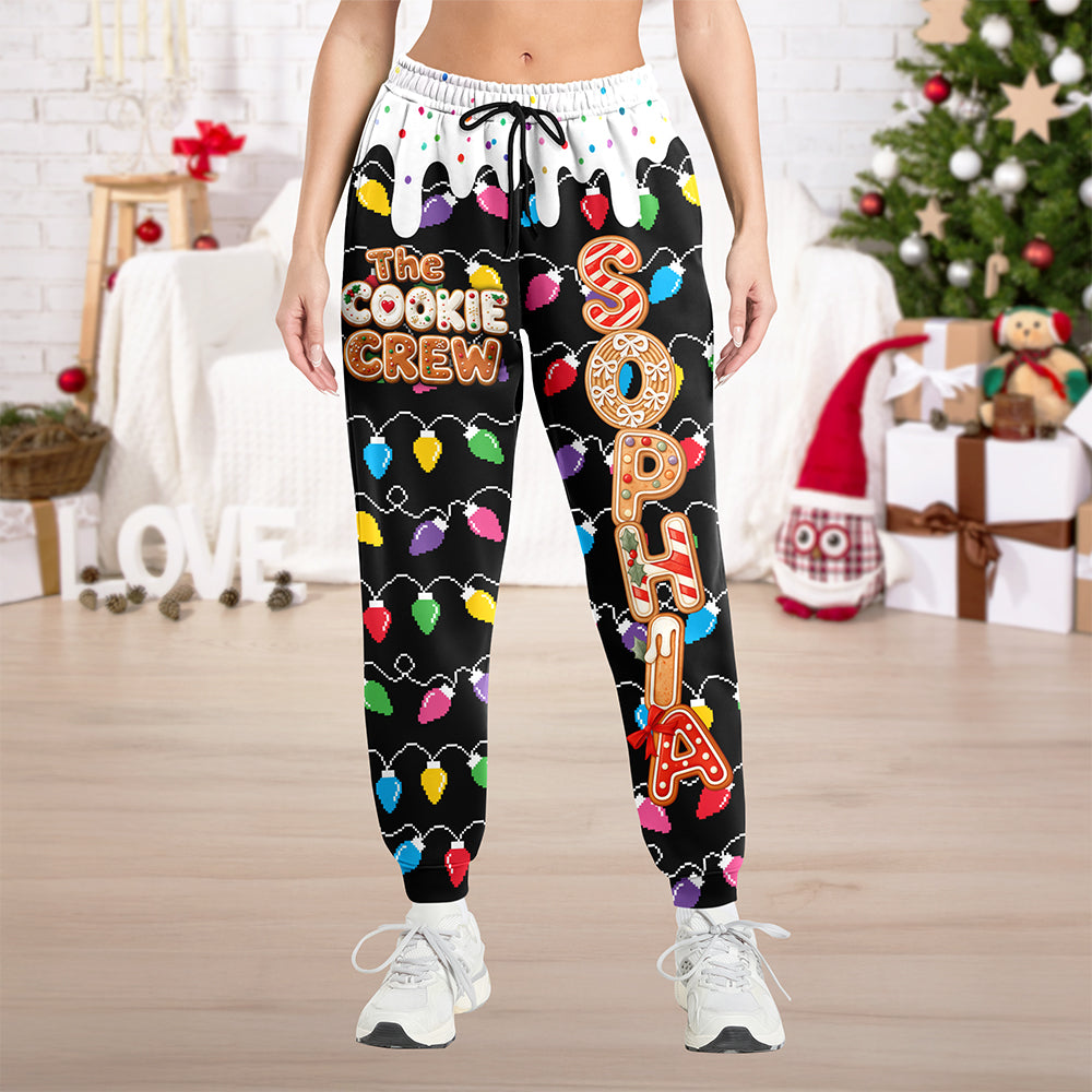 Personalized Christmas Cookie Crew Sweatpants Gingerbread Cookie Family Christmas HO82 903668