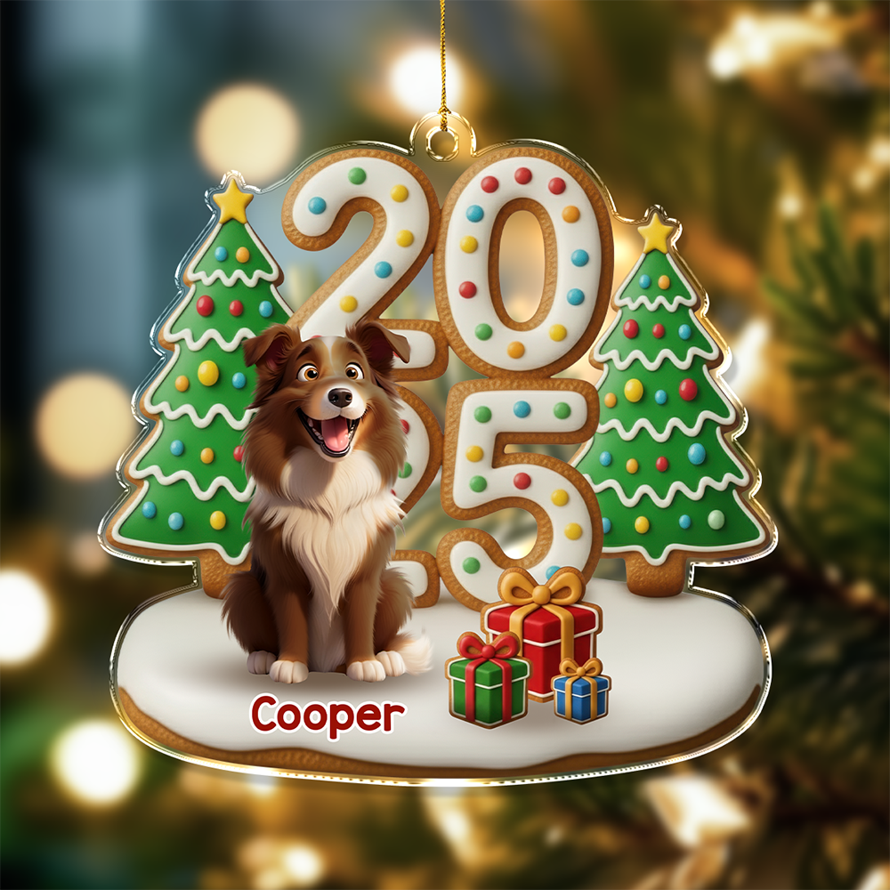 Custom Acrylic Ornament - Personalized Christmas Gifts For Dog Lovers HO82 900458