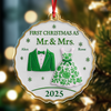 First Christmas As Mr And Mrs - Personalized Acrylic Ornament Couple Gift CH07 899098