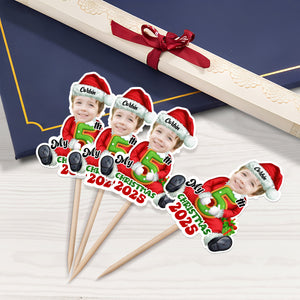 Custom Photo Santa Baby Christmas Cupcake Toppers LM32 893913