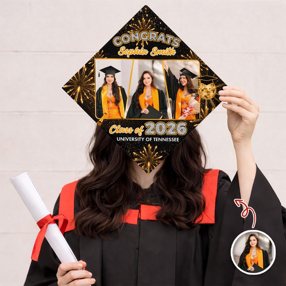 Custom Photo Class of 2026 Graduation Party Graduation Cap Topper HO82 901670