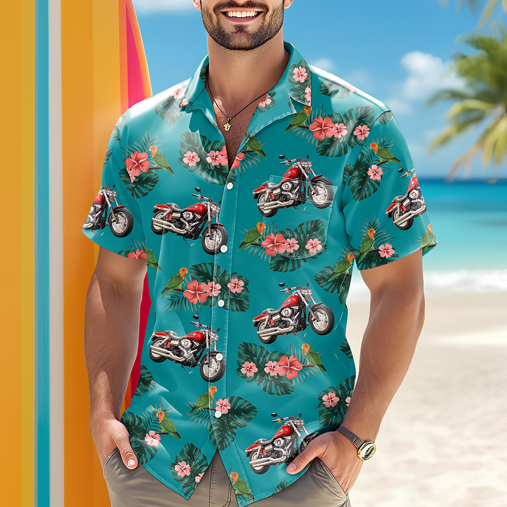 This Is How I Roll - Personalized Upload Vehicle Photo Hawaiian Shirt For Biker CH07 895684