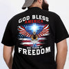 Personalized 250 Years of Blessing Shirt, Patriotic God Bless America Eagle Back Shirt CH07 910540