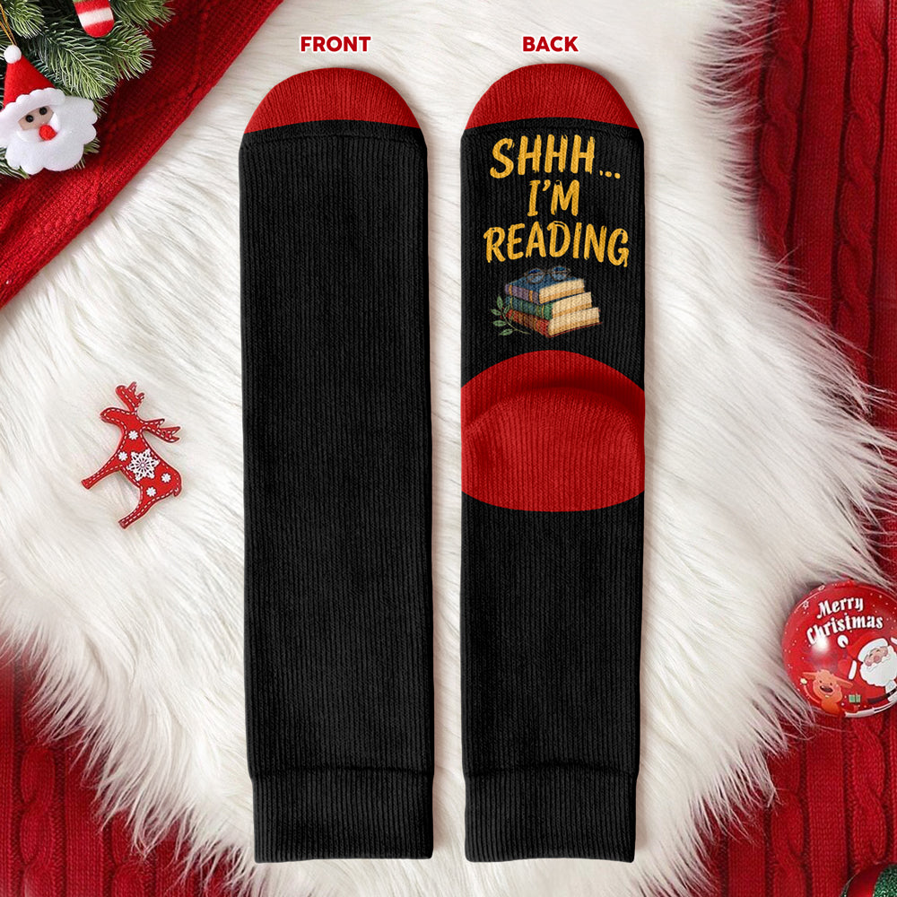 Personalized Shhh I'm Reading Gifts For Book Lovers, Readers TH10 171081