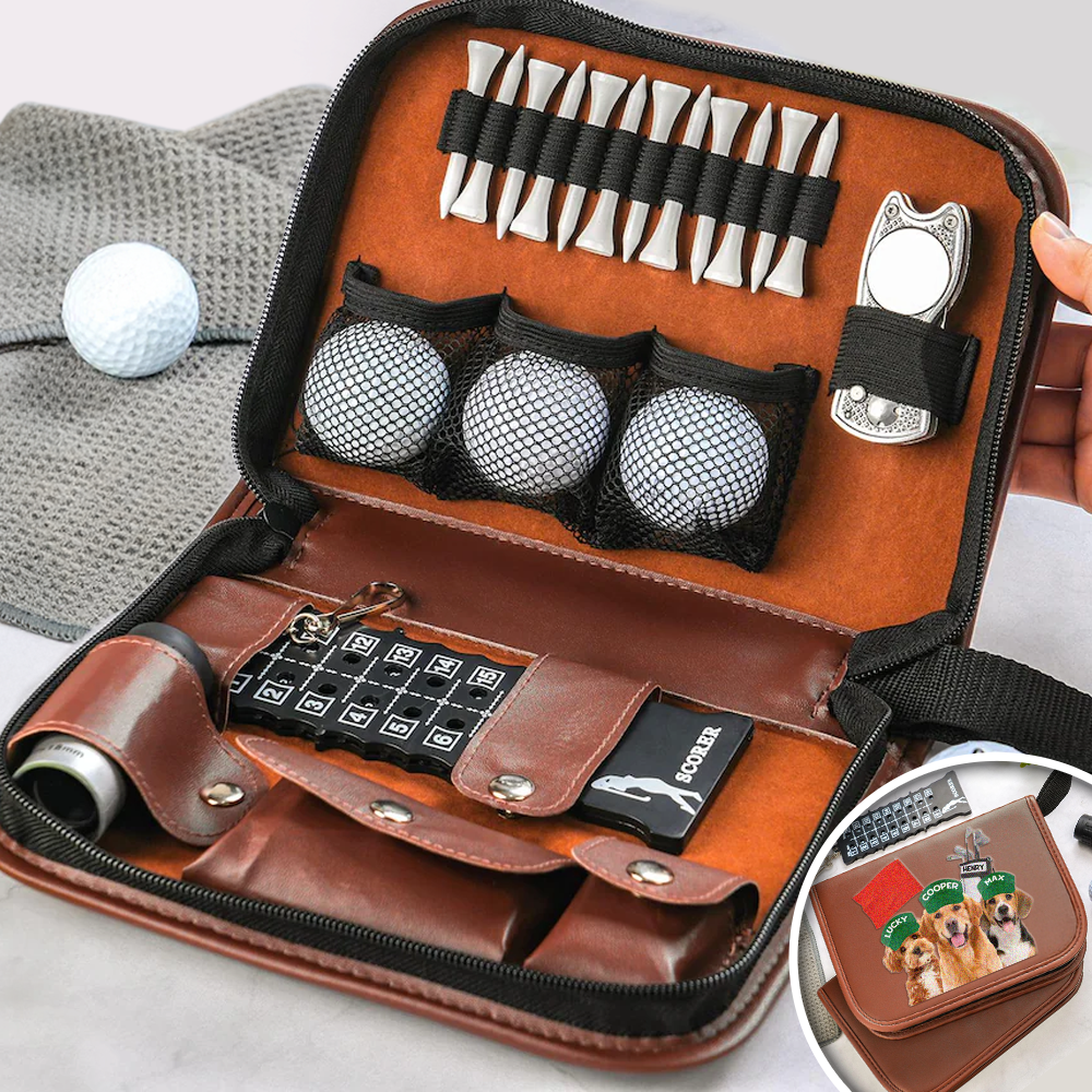 Custom Dog Photo Father's Day Gifts, Golf & Dog Lovers - Dog Dad Gifts - Personalized Golf Bag TH10 169819