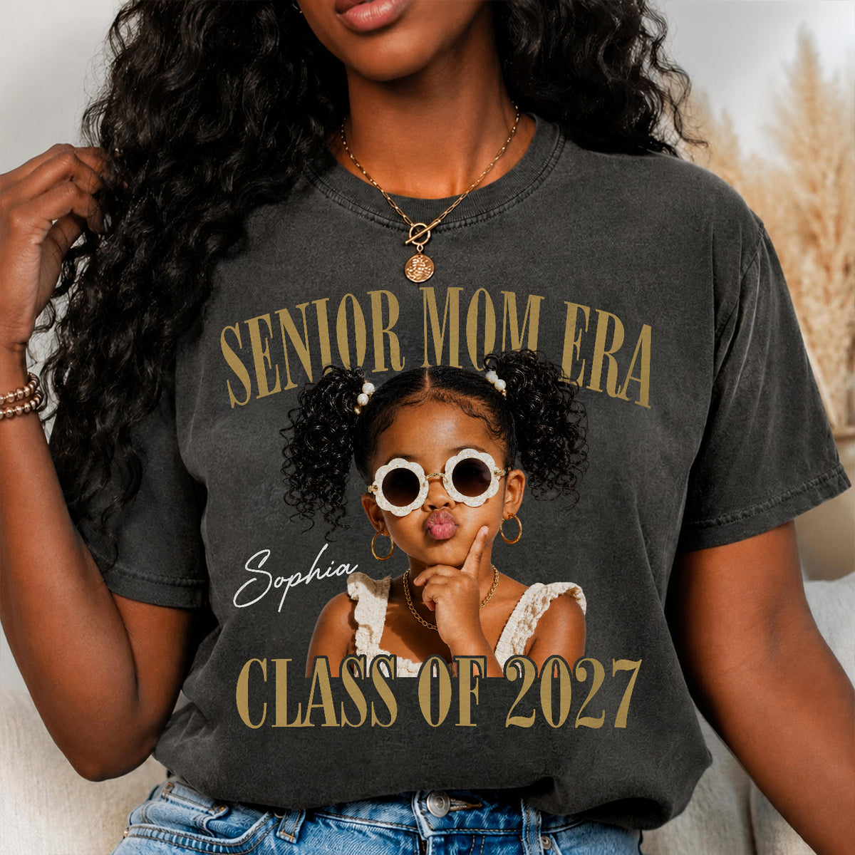 Custom Photo Senior Dad, Mom Era Class Of 2027 Comfort Shirt LM32 669665