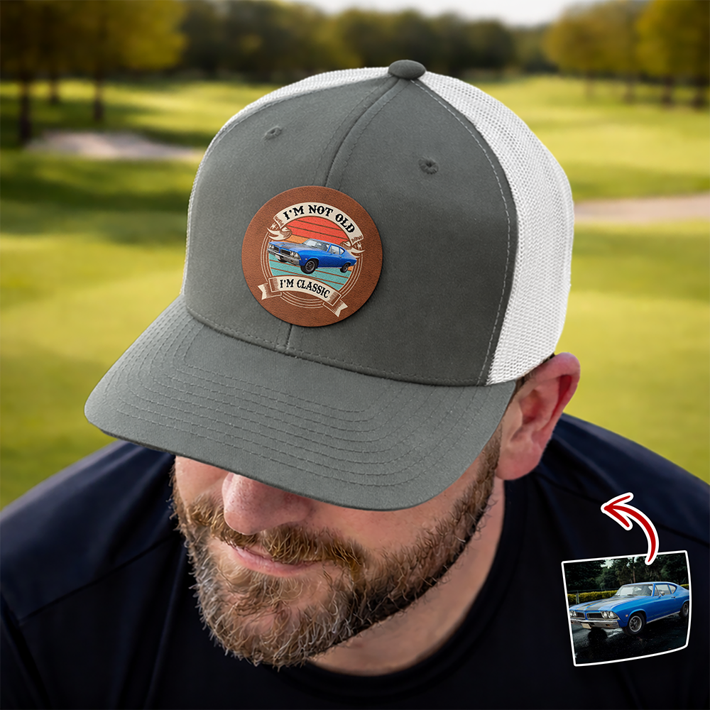 Custom Car Photo This Is How I Roll Route 66 Vintage Leather Patch Hat HO82 902424