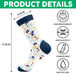 Wake Me Up Never - Personalized Crew Socks HO82 894906