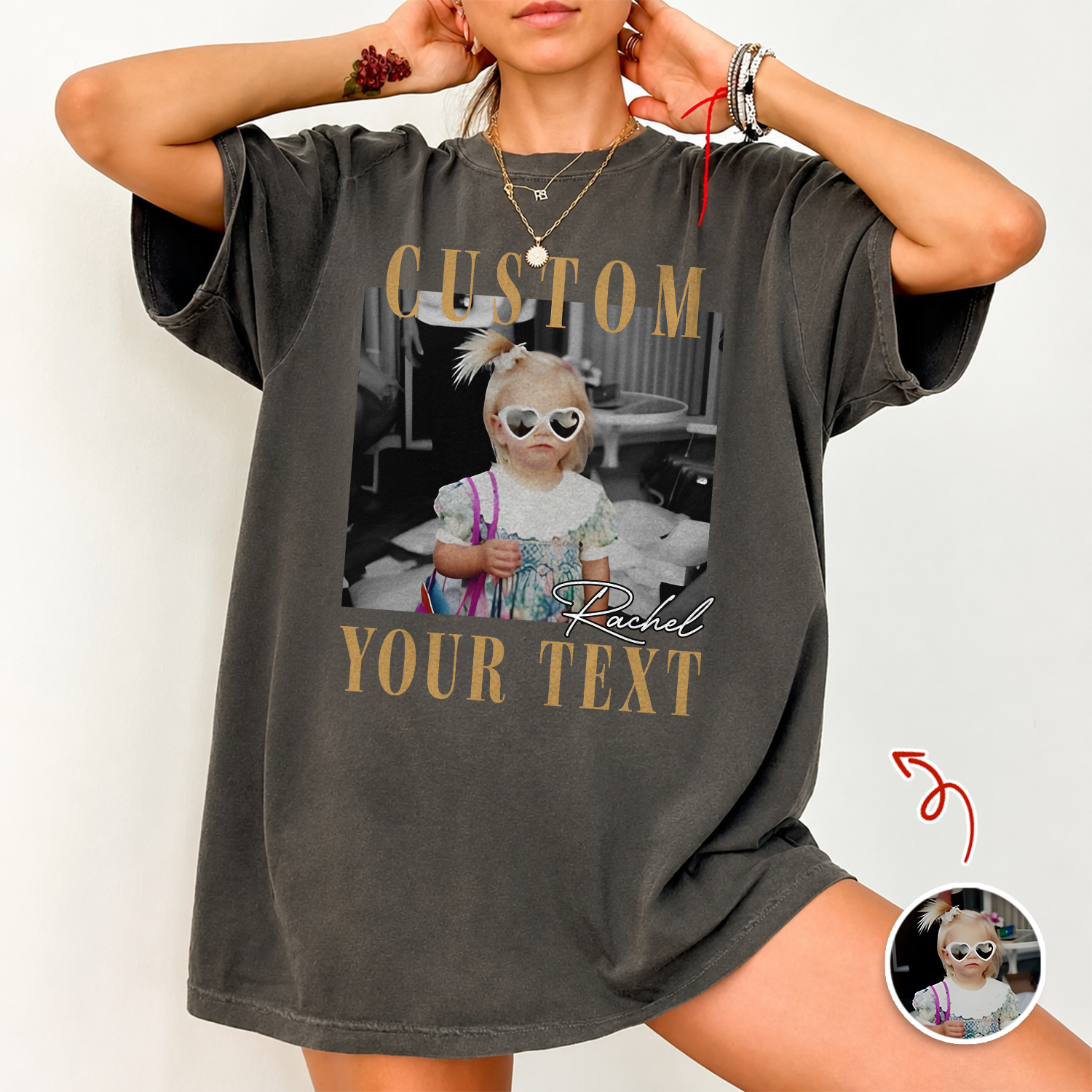 Custom Photo And Your Text Comfort Shirt For Family TH10 170601