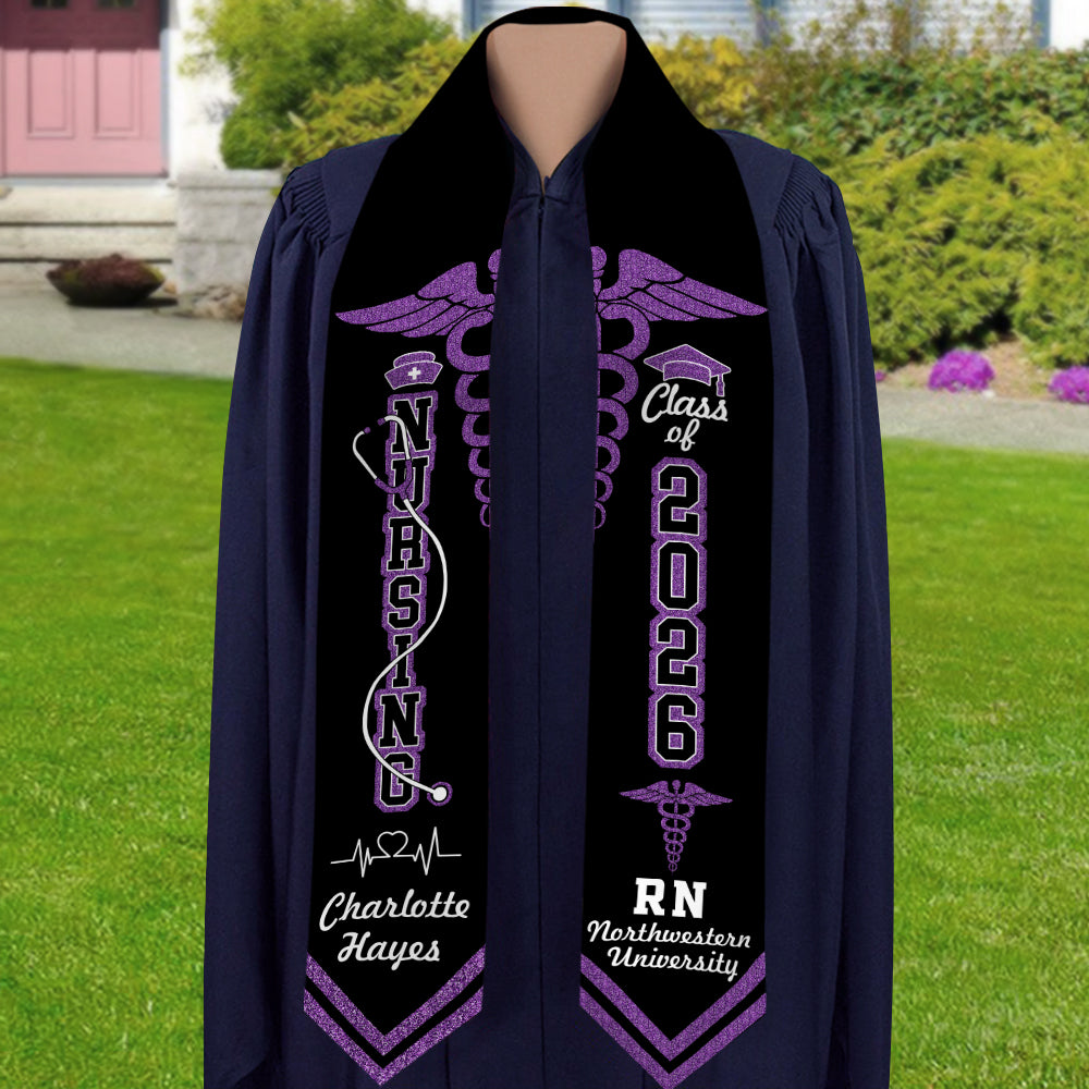 Personalized Nursing Stole Graduate Class Of 2026 HO82 901726