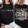 Freedom USA Eagles 250th Anniversary Semiquincentennial Back & Front Dark Shirt LM32 899191