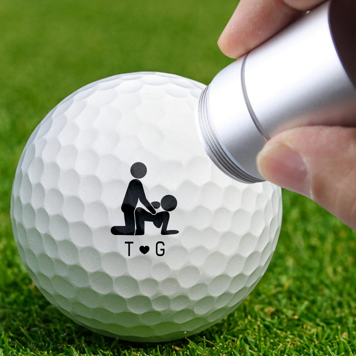 Personalized Funny Couple Golf Ball Stamp Box  Romantic Gift for Husband & Boyfriend HO82 903388