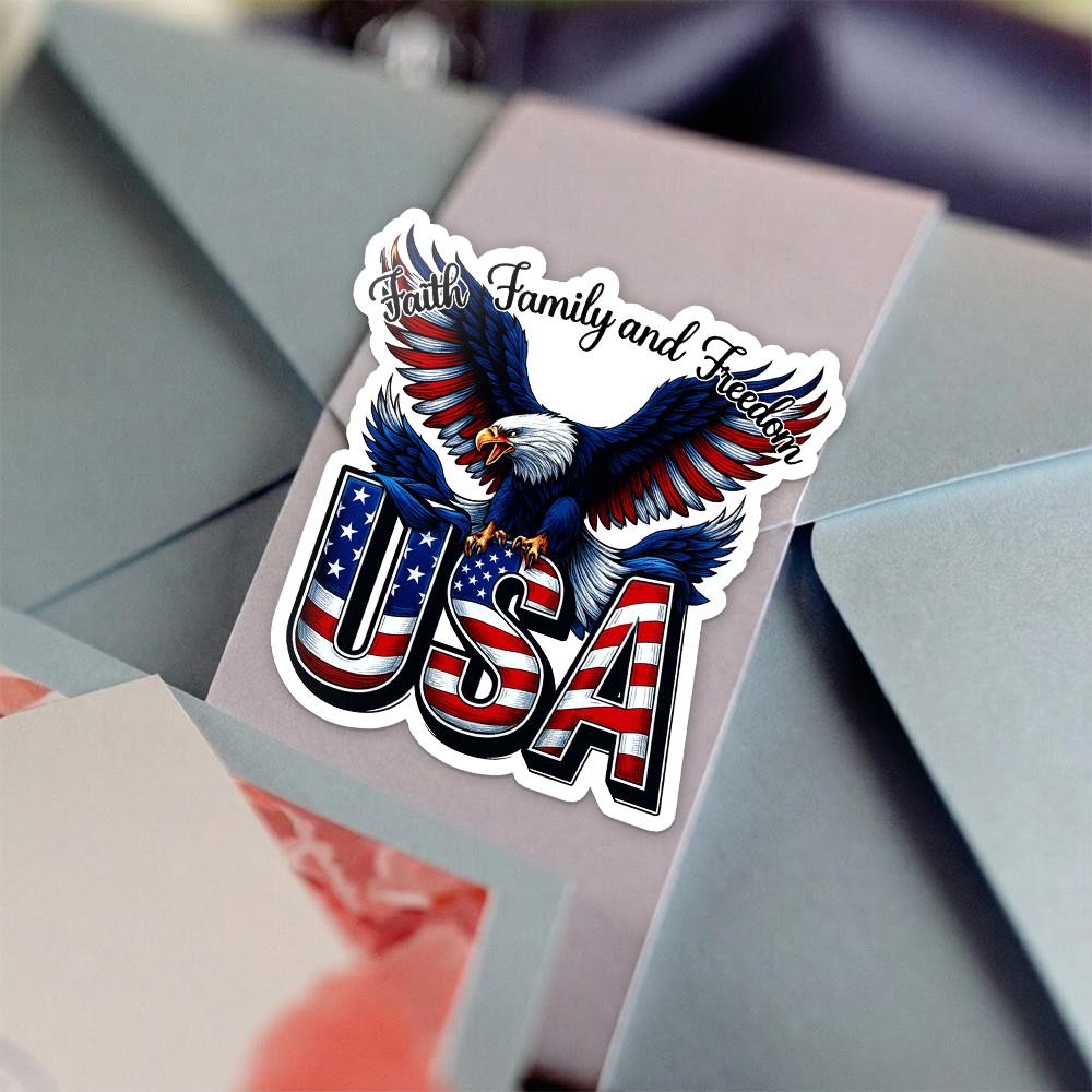 Faith, Family & Freedom America 250 Years Roll Sticker HO82 900926