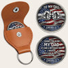 Personalized Name Thank For Being My Dad Pocket Hug - Coin For Father, Patriotic Gift From Son LM32 899267