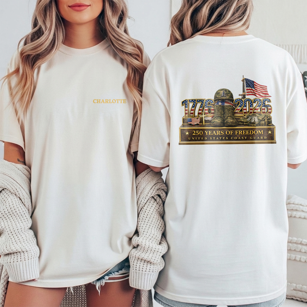 Custom Name 1776-2026 250 Years Of Freedom Back & Front Shirt TH10 169413