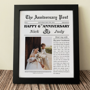 Custom Photo The Wedding Post Picture Frame Gift For Husband, Wife TH10 898239