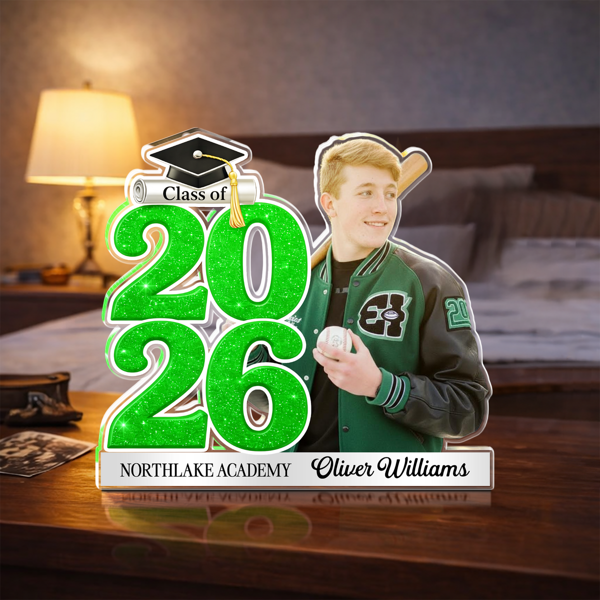 Custom Photo Graduation Acrylic Block Plaque Class of 2026 Keepsake Gift CH07 910850