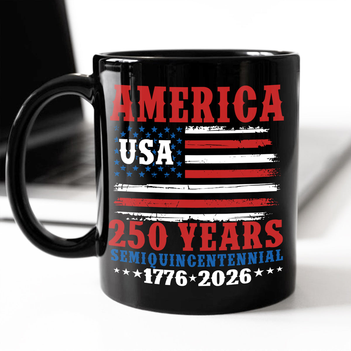 America 250 Years Semiquincentennial Black Mug TH10 894669