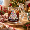 Personalized Merry Dickmas Novelty Christmas Tree Naughty Glass Mug CH07 180802