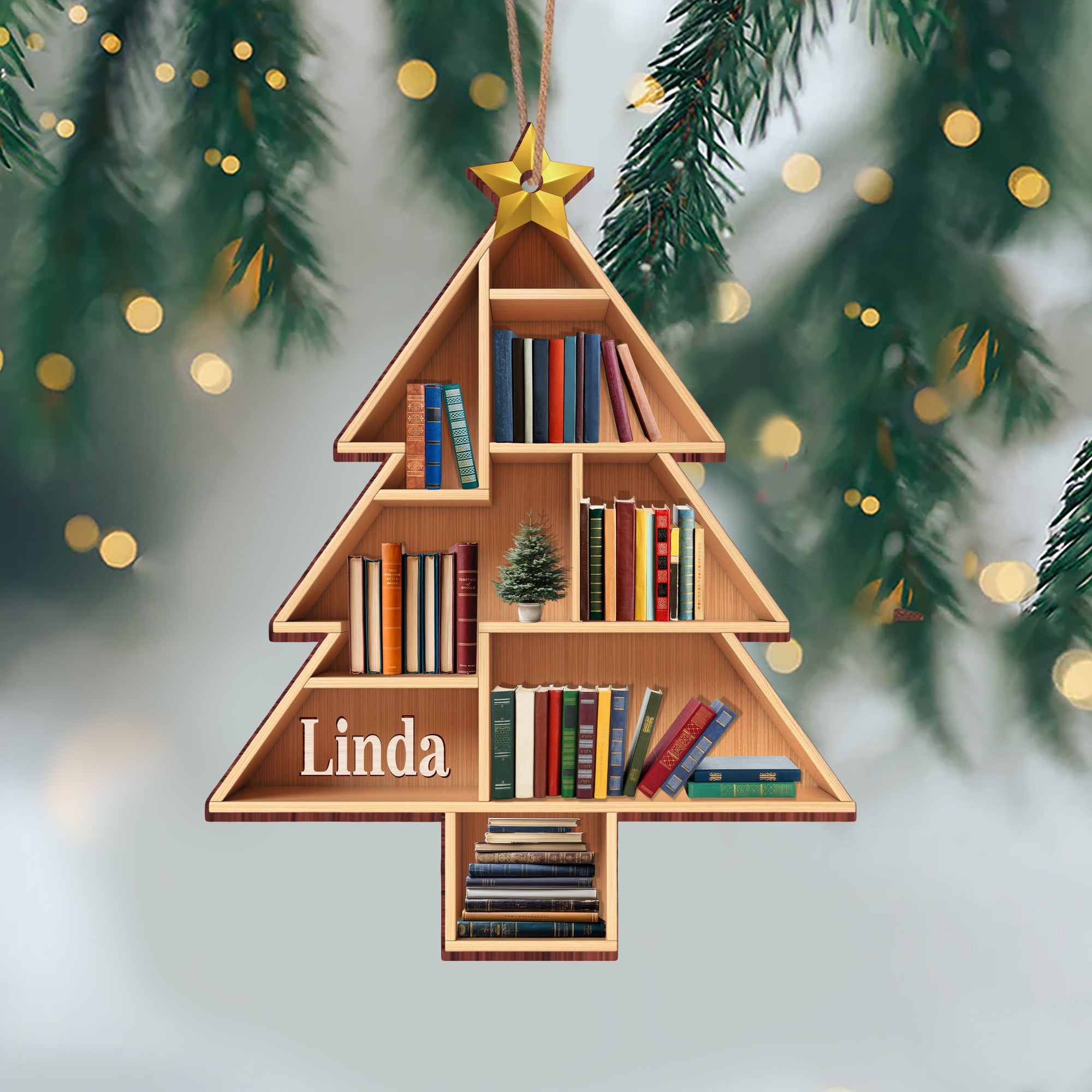 Personalized Gift Books Are The Mirrors Of The Soul Wood Ornament Christmas Gift HA75 891861