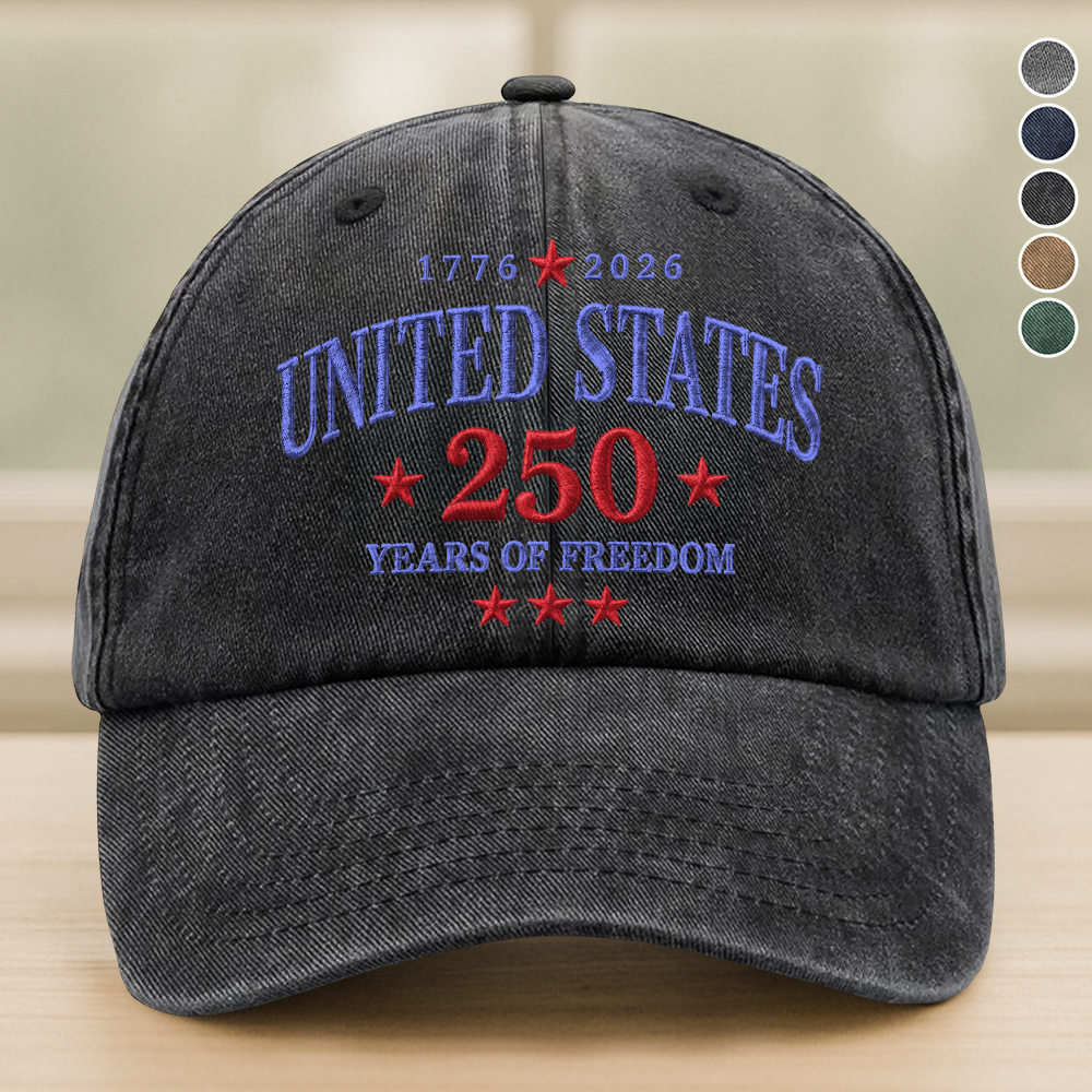 United States 250 Years of Freedom 1776–2026 Embroidered Baseball Cap TH10 170259