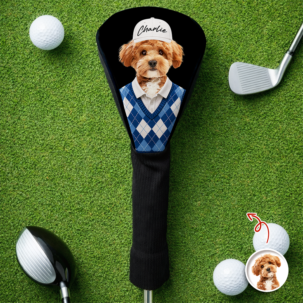 Custom Pet Photo Funny Golf Head Cover Gift For Dog Dad CH07 911432