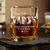 Custom Photo Congrats On Being My Dad, You Lucky Bastard Whiskey Glass CH07 895898
