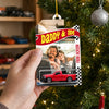 Custom Photo Merry Christmas Dad Wheels Packaging Ornament, Christmas Day Gift LM32 669673
