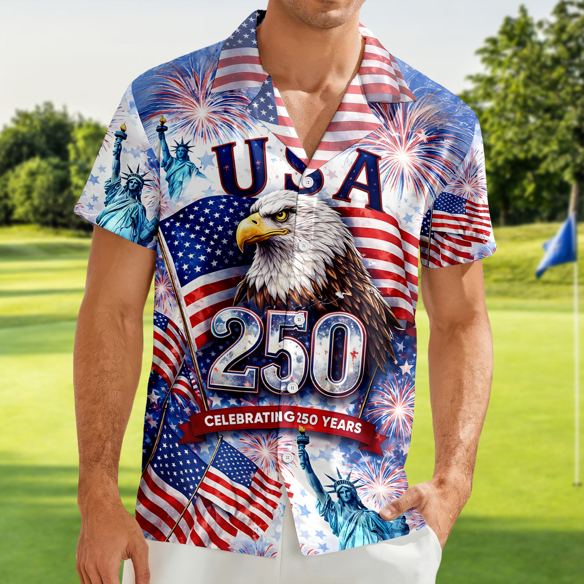 Celebrating 250th Anniversary United States Hawaiian Shirt 4th of July Gift CH07 910406