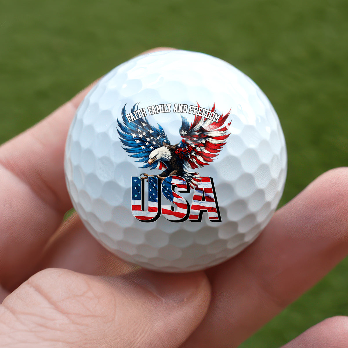 America Faith, Family And Freedom Golf Ball TH10 169253