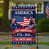 Custom Family Name America 250th Anniversary Garden Flag TH10 898825