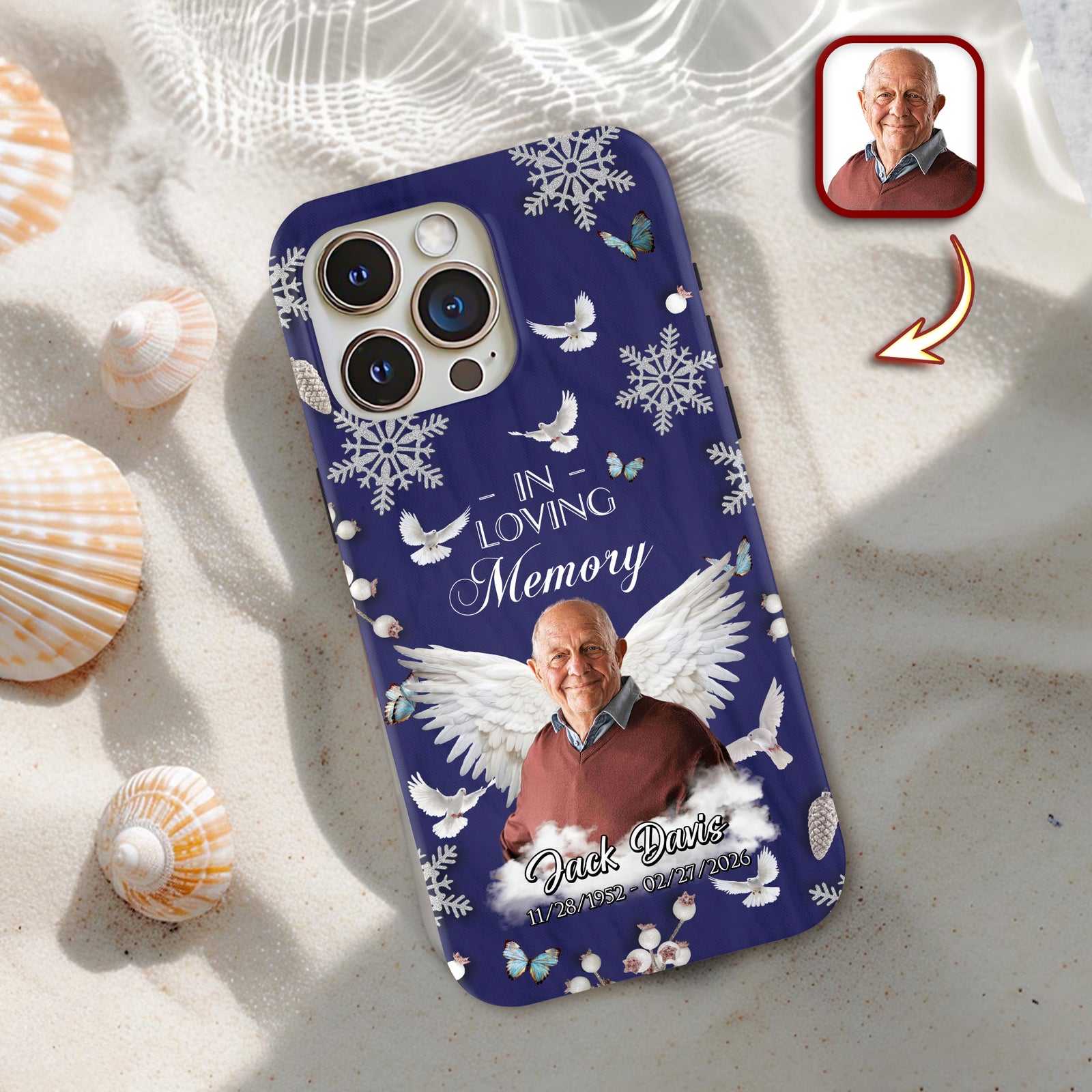 Custom Photo Gone But Never Forgotten Memorial Phone Case HA75 920246