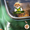 Custom Cute Dog Cat Photo Car Window Decal Sticker - Gift for Golfers HA75 921178