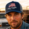 America Flag 250 Years Anniversary  1776-2026 Embroidered Trucker Hat CH07 911912