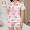 Custom Funny Face I Love You Best Dad, Mom Ever Short Pajamas, Family Gift LM32 669819