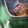 USA 250 Years Infinity Freedom American Flag Car Window Decal Sticker LM32 899343
