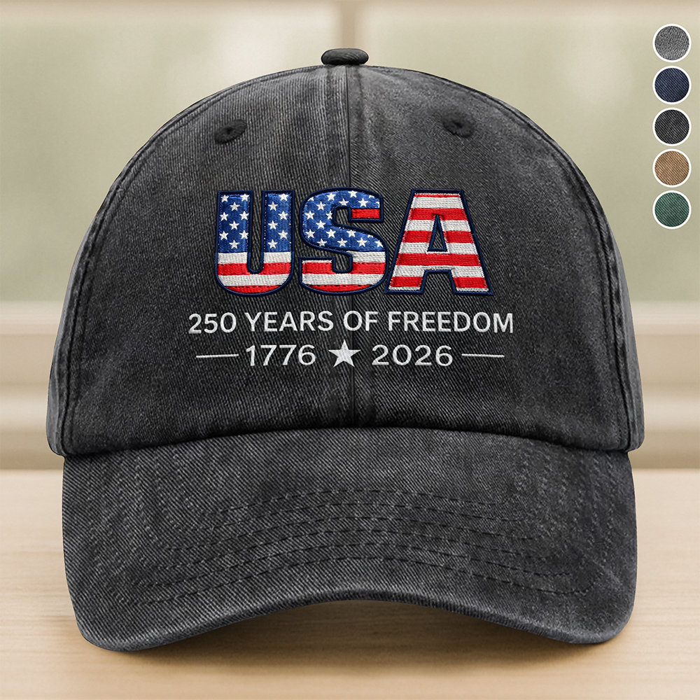 USA 250 Years Of Freedom 1776 - 2026 Embroidered Baseball Cap TH10 169497